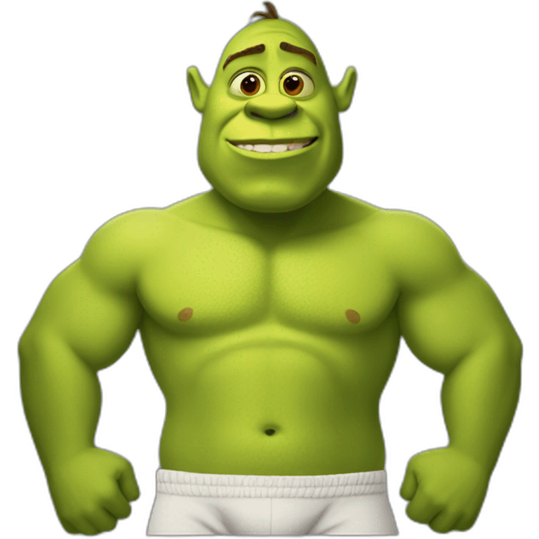 Shrek in boxershort emoji