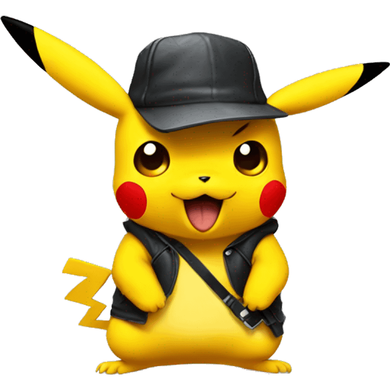 Gangster Pikachu emoji