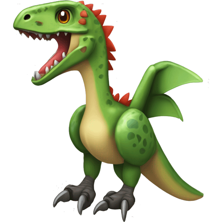 Feathered dinosaur bird velociraptor Flygon Nargacuga fakémon emoji