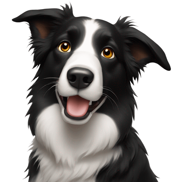 Black Border Collie emoji