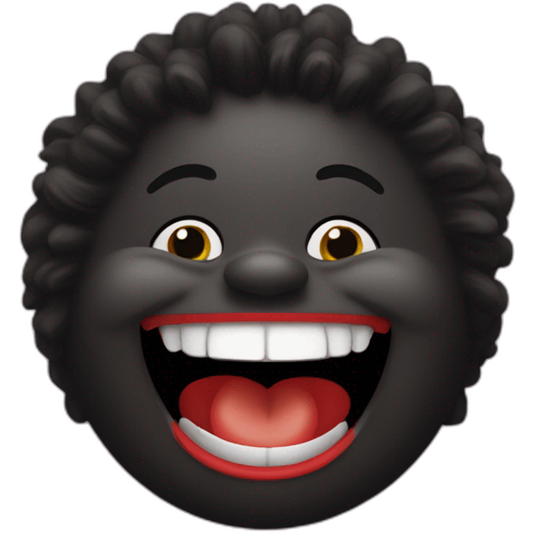 golliwog laugh emoji