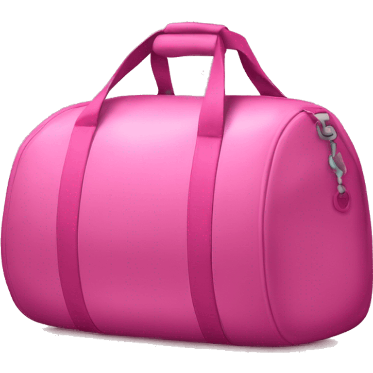 Pink gym bag  emoji