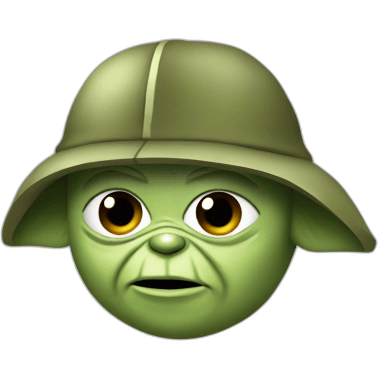 Yoda in cap military zsu emoji