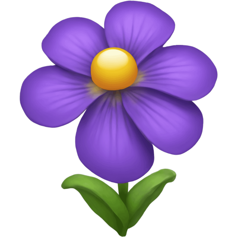 Violet flower emoji