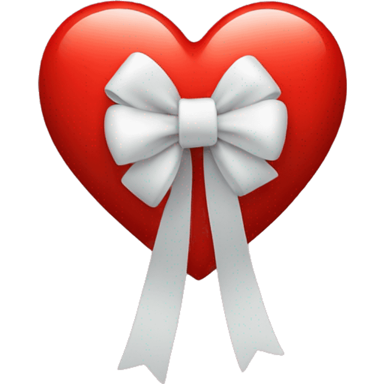 Red heart with bow emoji