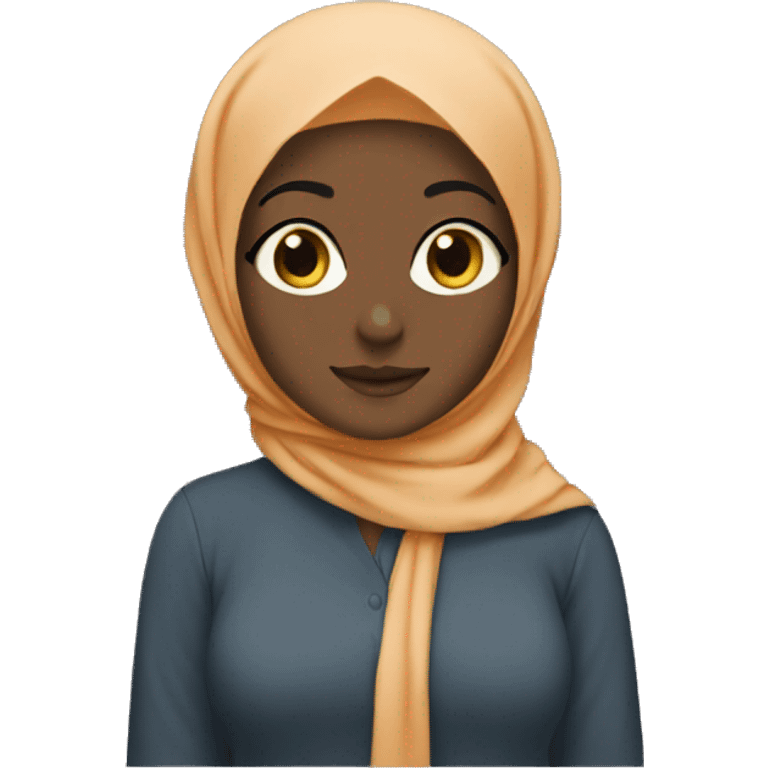 hijabi without white cat emoji