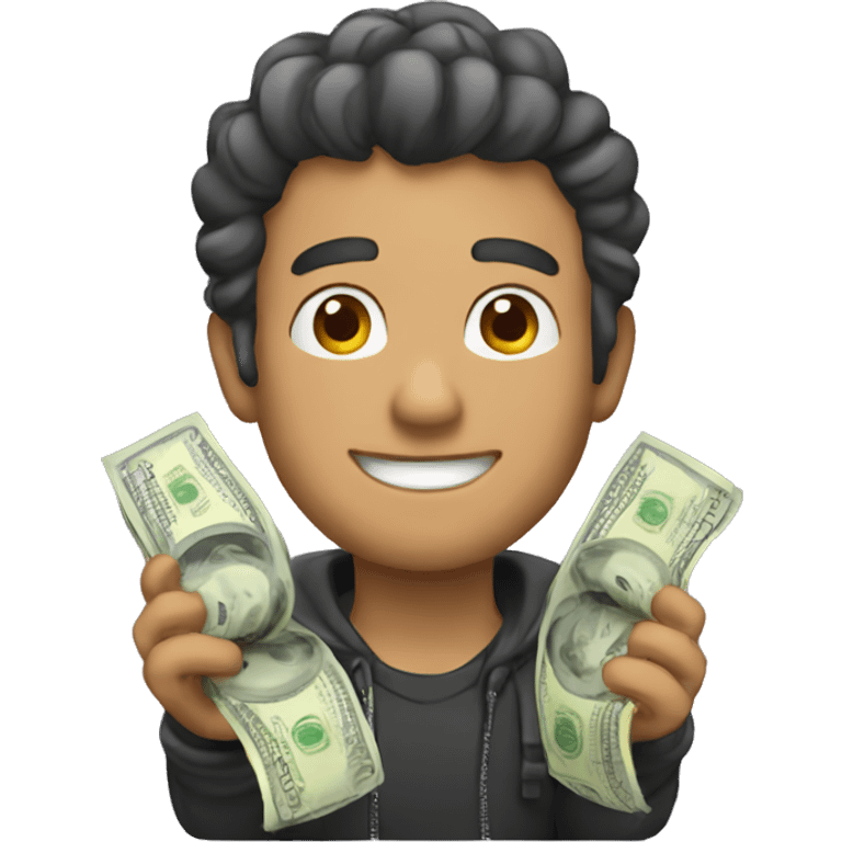 Chico con dinero  emoji