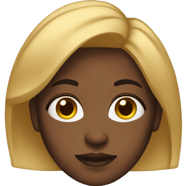 black woman with blonde hair  emoji