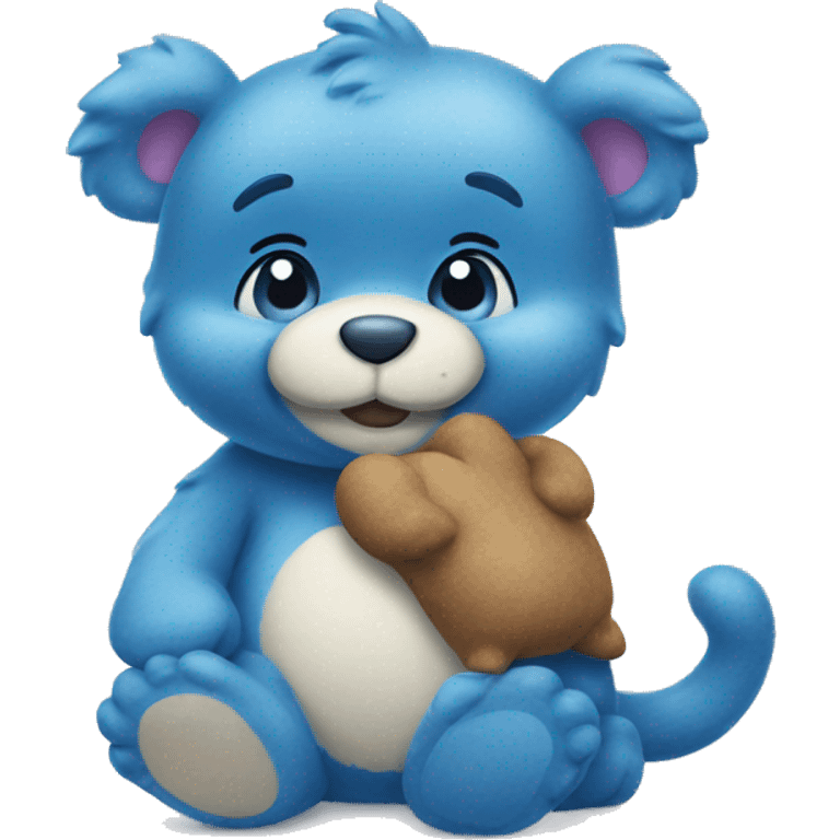 Blue carebear emoji