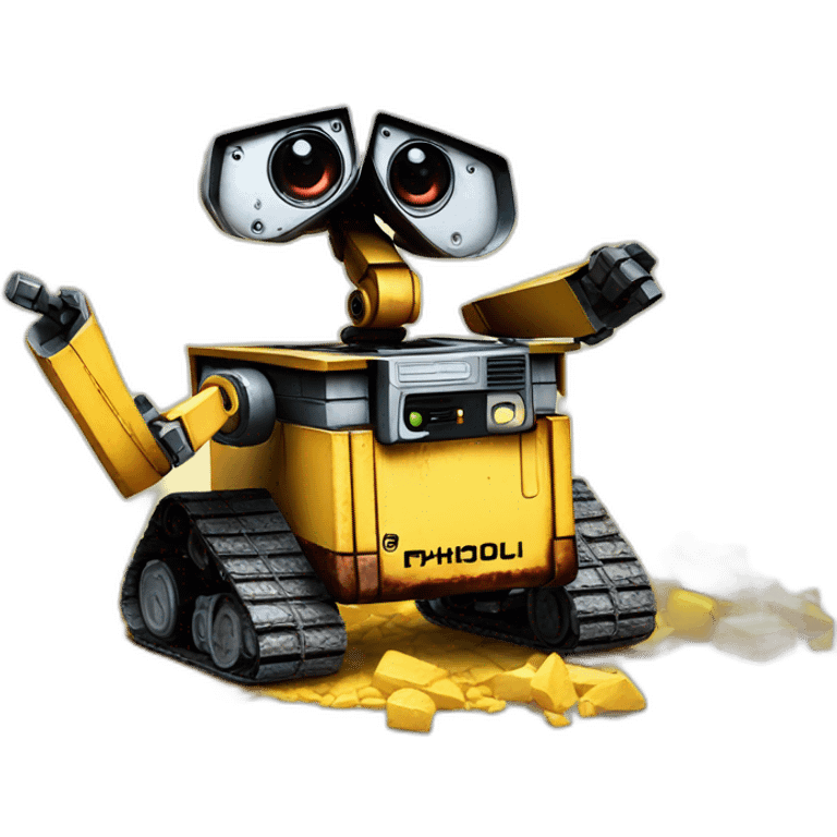 Wall-e fight pikachu  emoji