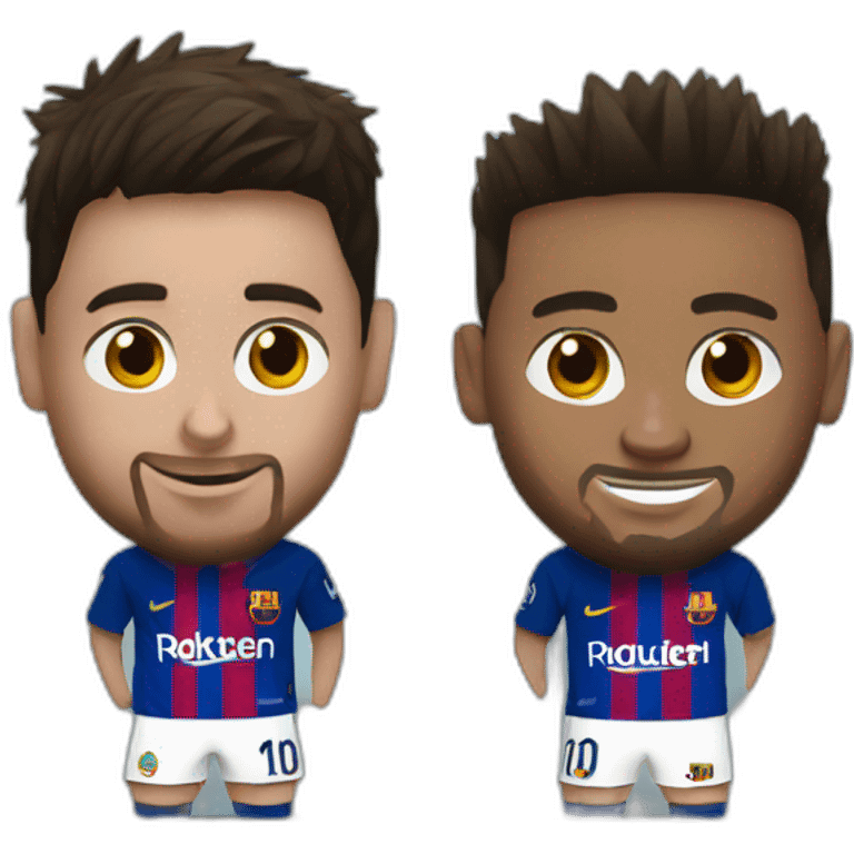 Messi and Neymar emoji