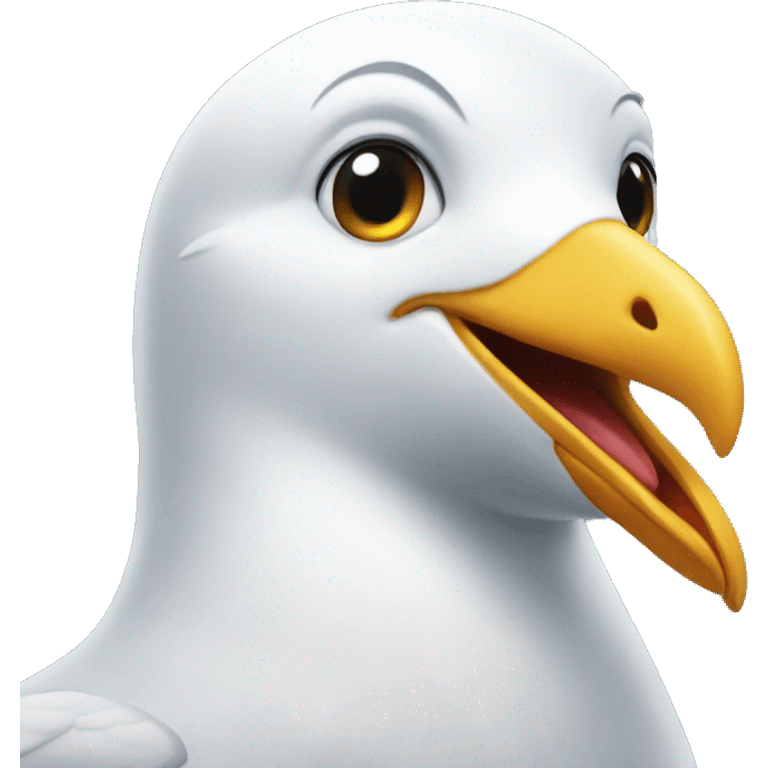 seagull laught emoji