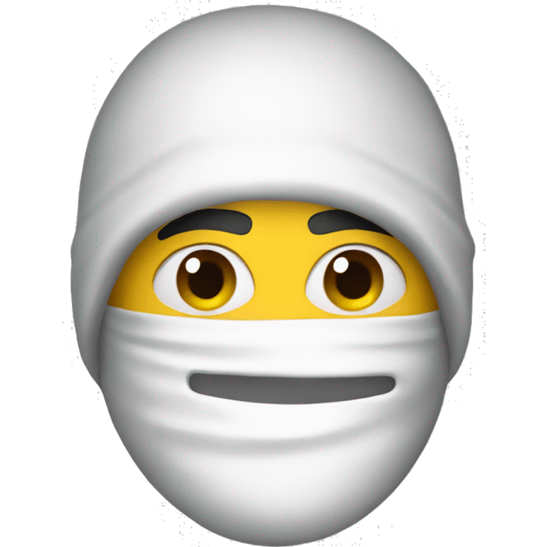 a guy in a ski mask emoji