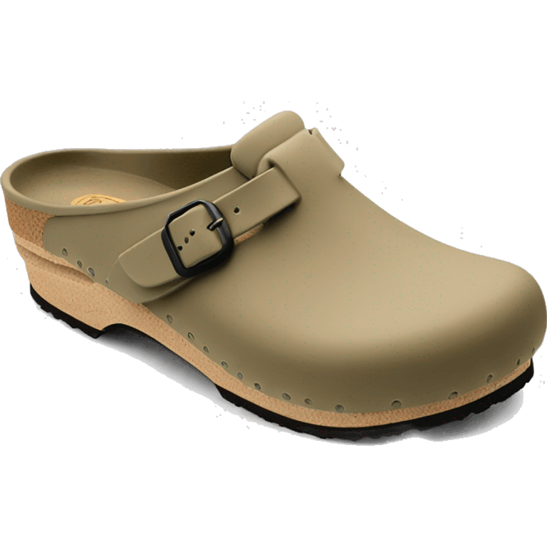 Birken stock Boston clog khaki beige color emoji