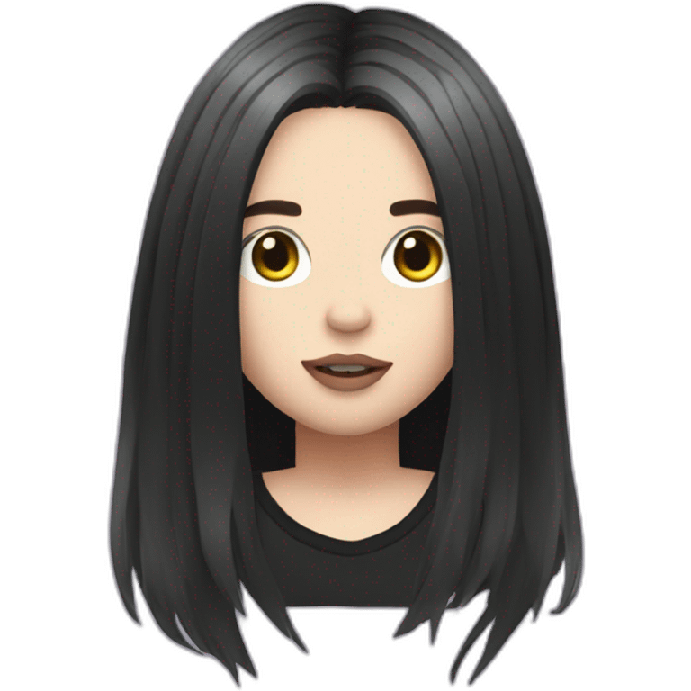 Billie eilish dark hair emoji