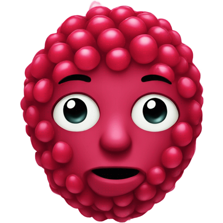 raspberry face emoji