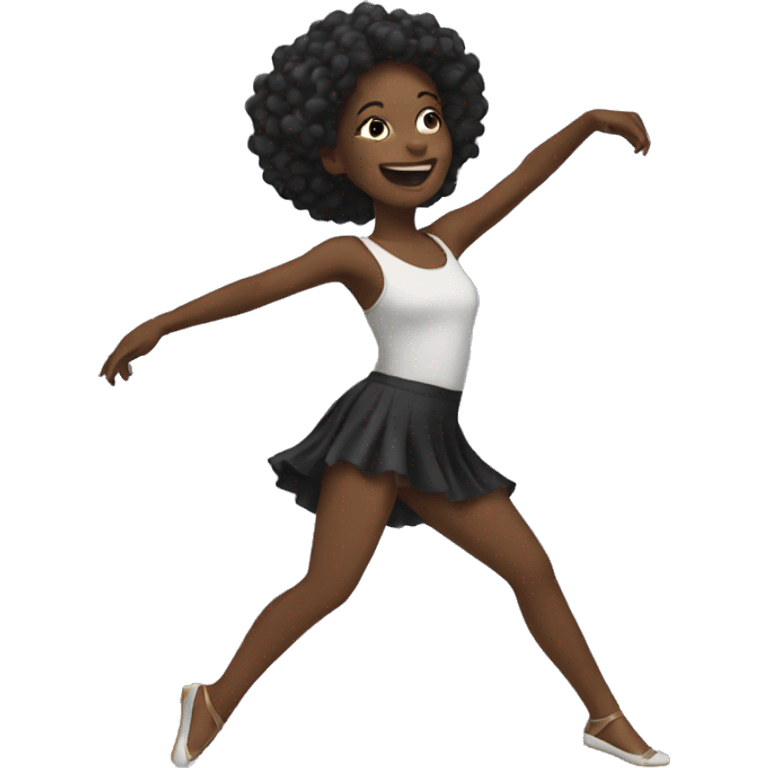 Black girl dancing emoji