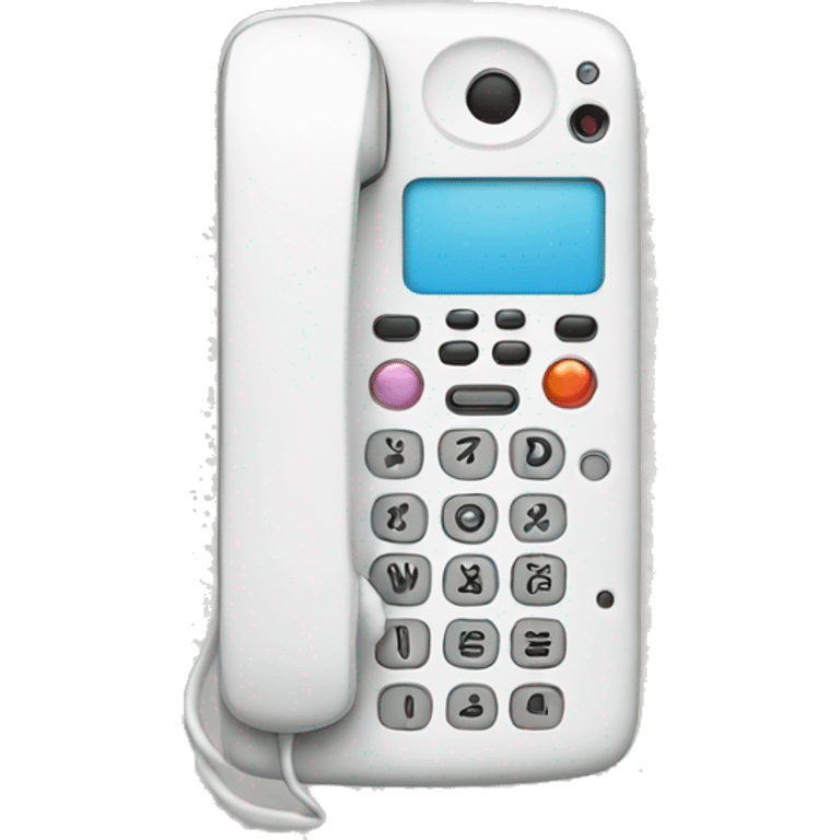 White phone  emoji