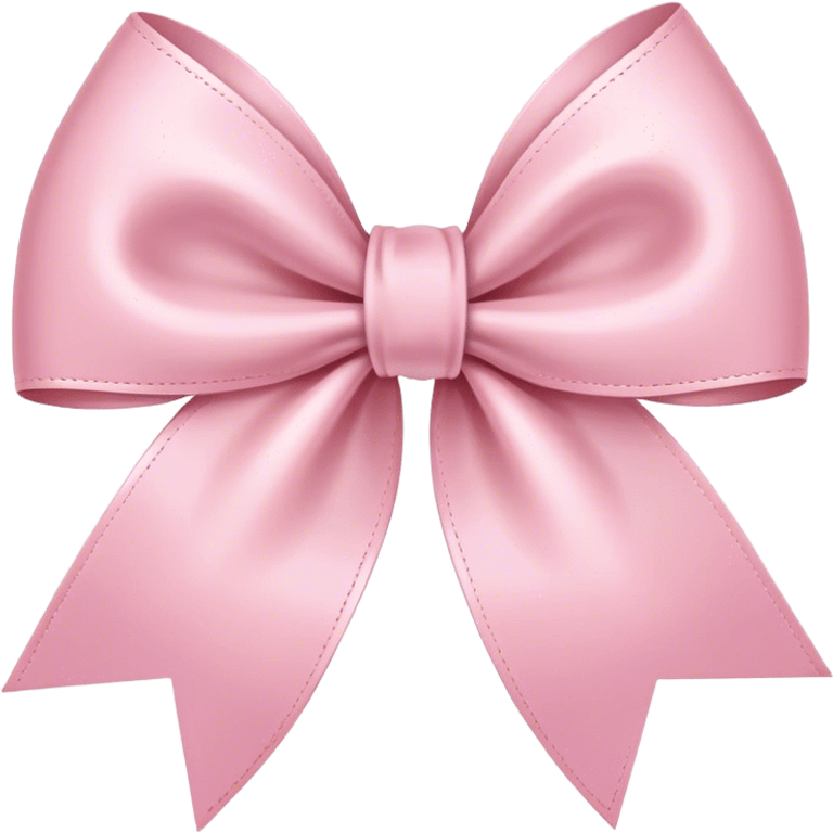 light pink ribbon bow emoji