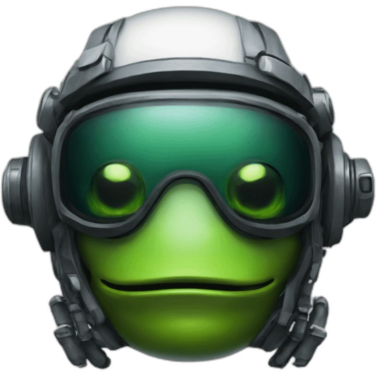 Cyber frogman emoji