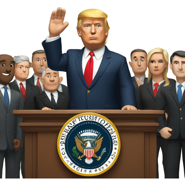 Donald trump on Inauguration Day emoji