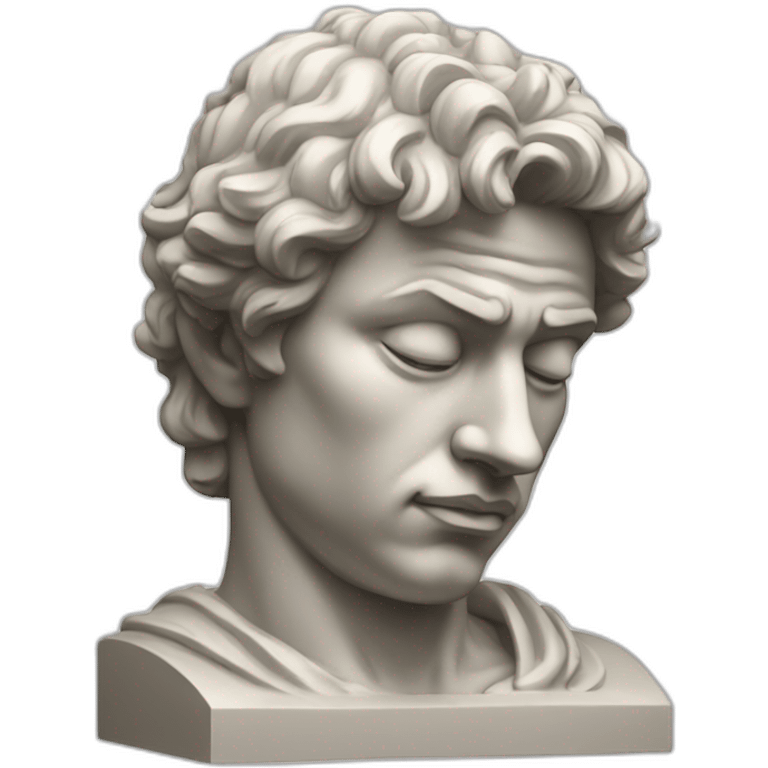 tired statue of David emoji