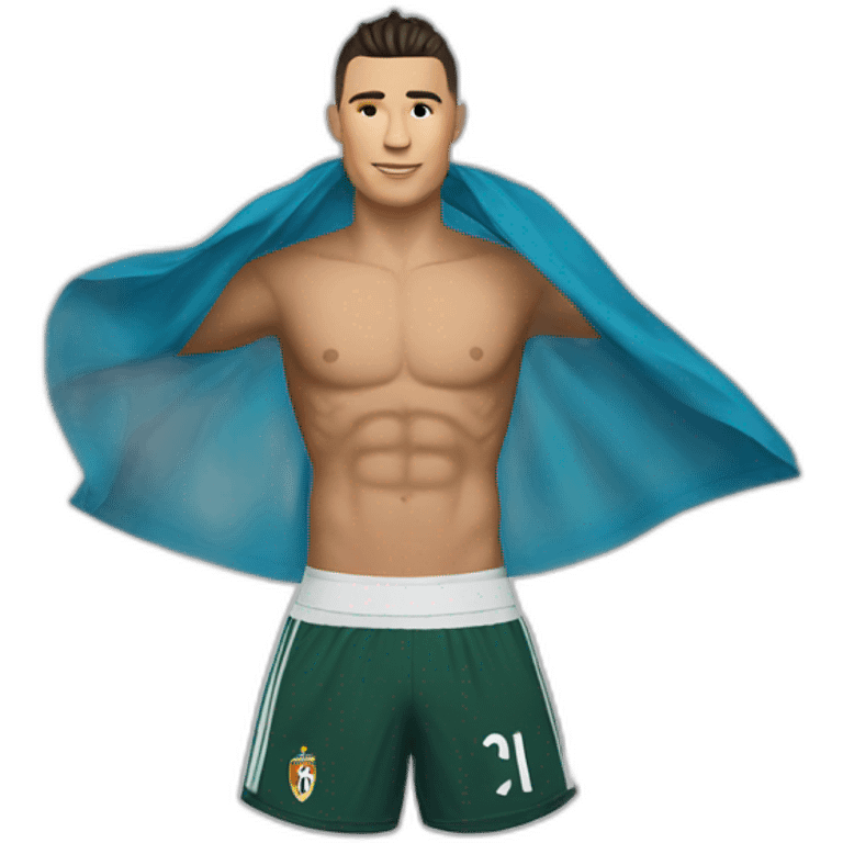 Ronaldo avec un maillot de emoji