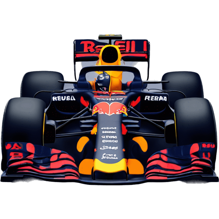 Max verstappen’s Redbull F1 car  emoji