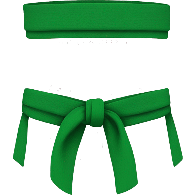 Green belt with gi  emoji