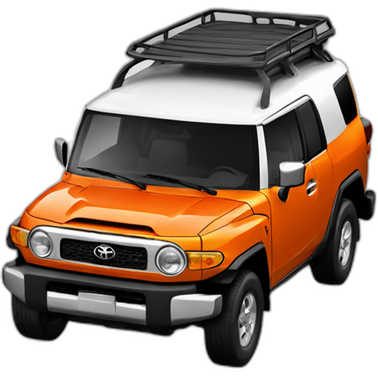 Toyota FJ orange emoji