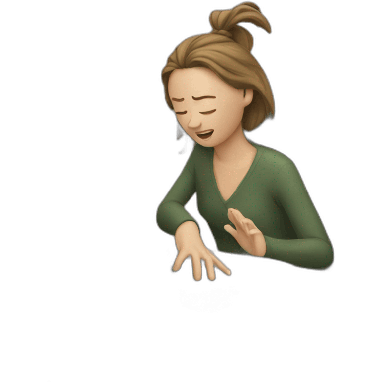 woman hitting head on a computer emoji