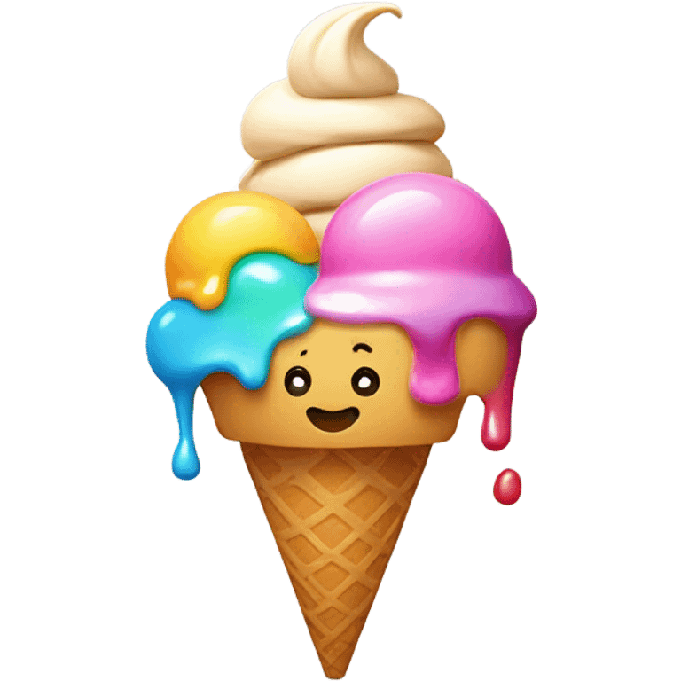 mountain likes icecream emoji