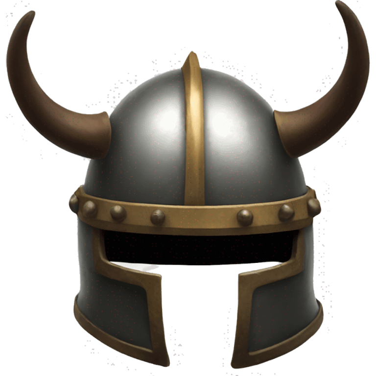 scandinavian helmet with horns emoji