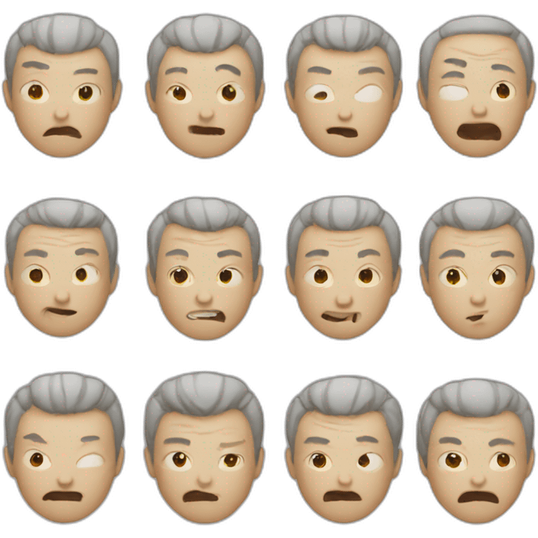 Very crazy person who is Chinese emoji