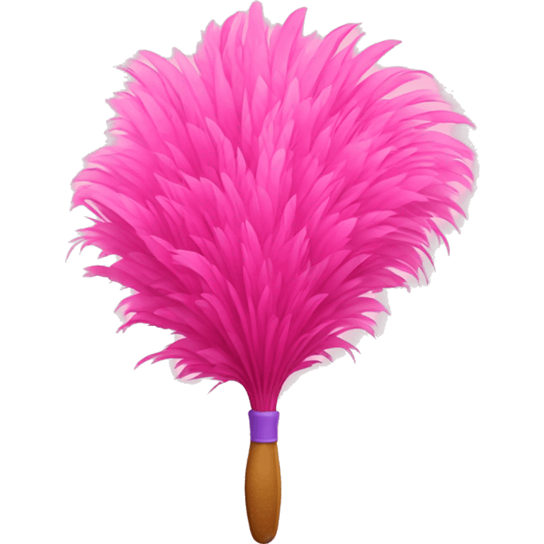 Pink Feather duster emoji