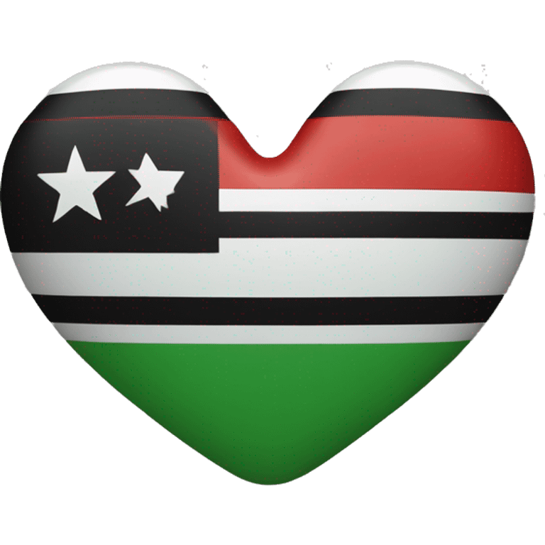 Syrian flag, used by the opposition, has three horizontal stripes (green, white, black) with three red stars in the middle,  emoji