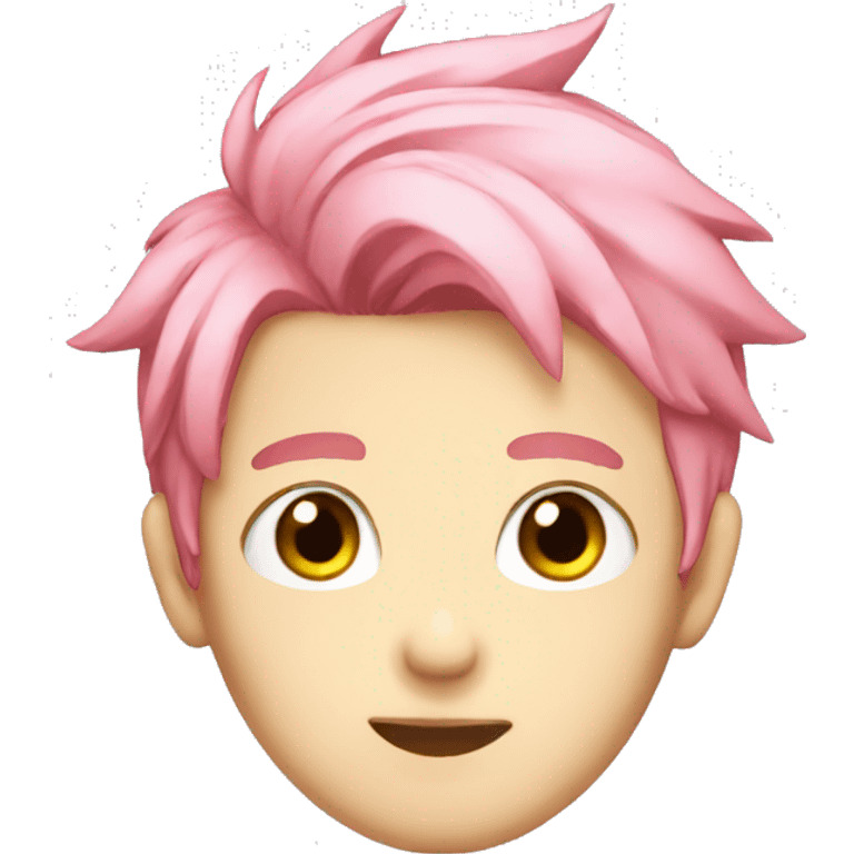 anime boy with pink hair emoji