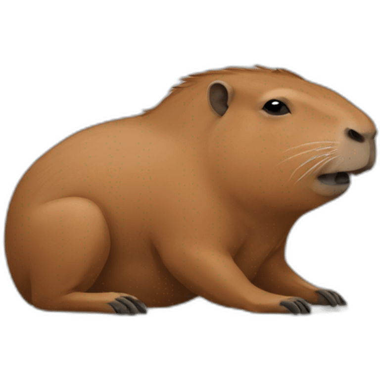 Capibara durmiendo emoji