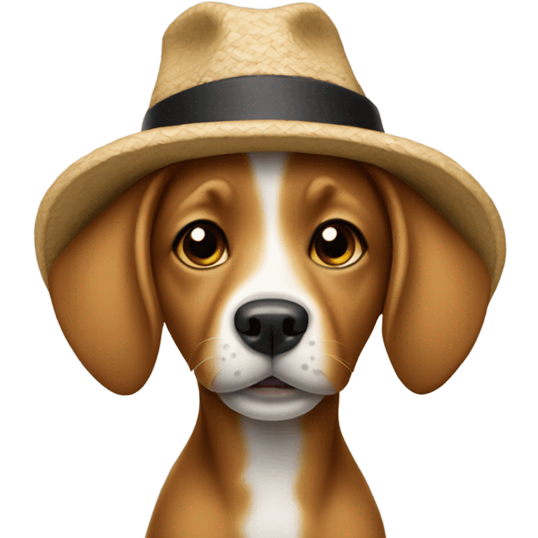 Dog wearing a hat  emoji