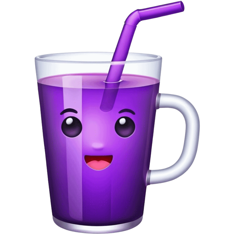 Cup with purple juice emoji