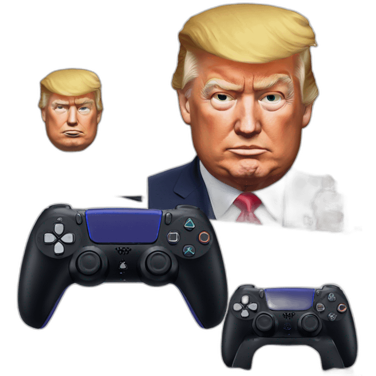 realistic Donald Trump Branded PS5 Console emoji