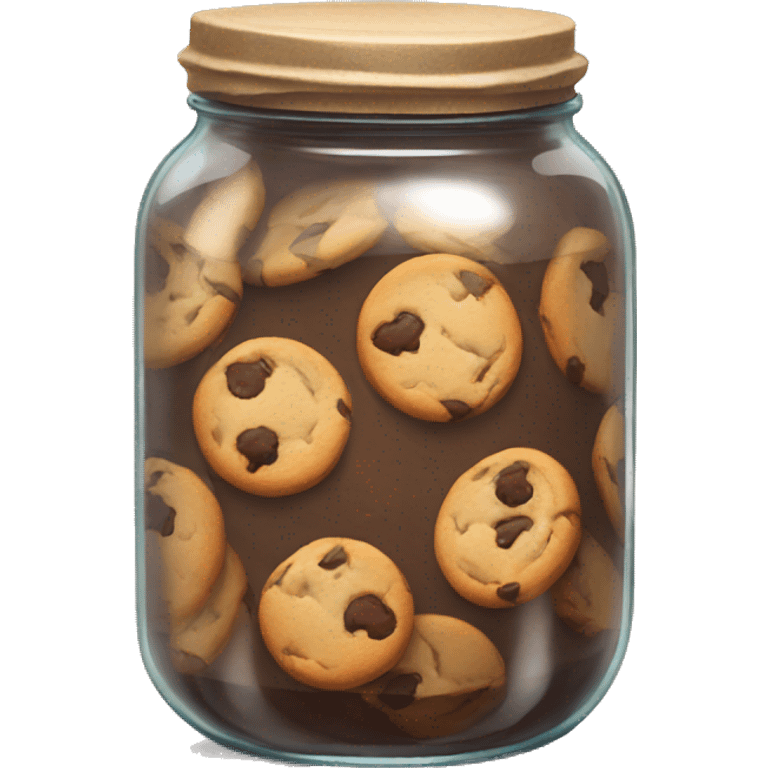 A jar full of cookie  emoji