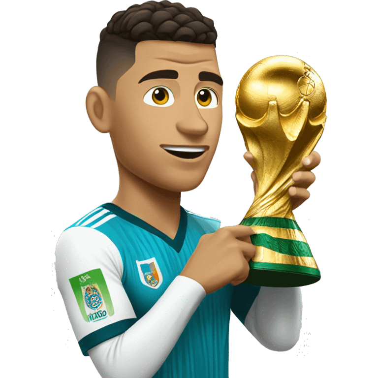 ronaldo hold world cup emoji