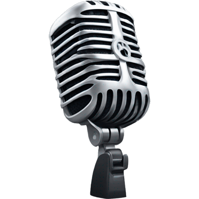 Microphone statique studio emoji