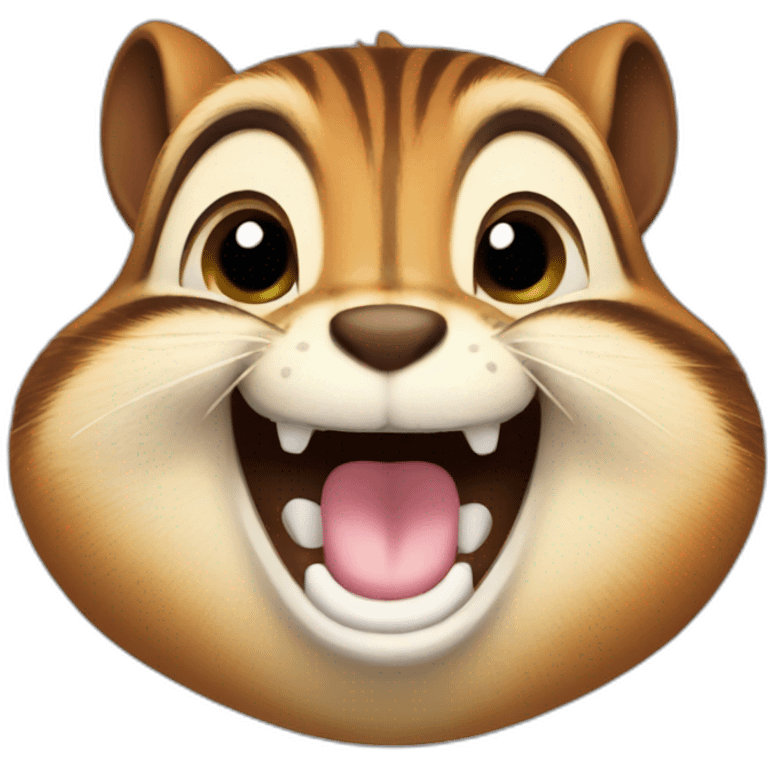 chipmunk laughing emoji