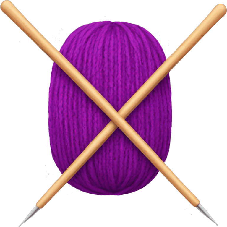 Knitting needles emoji