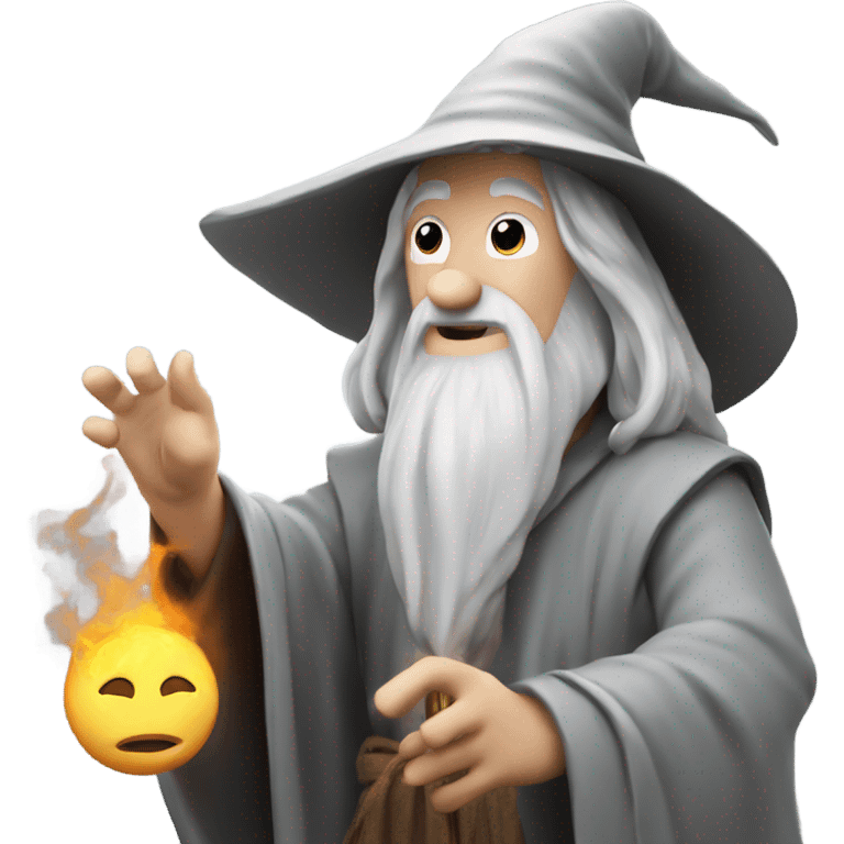 Gandalf casting a spell emoji