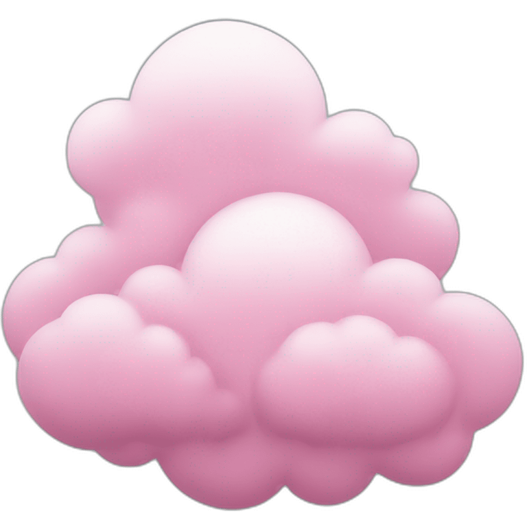 clouds pink emoji