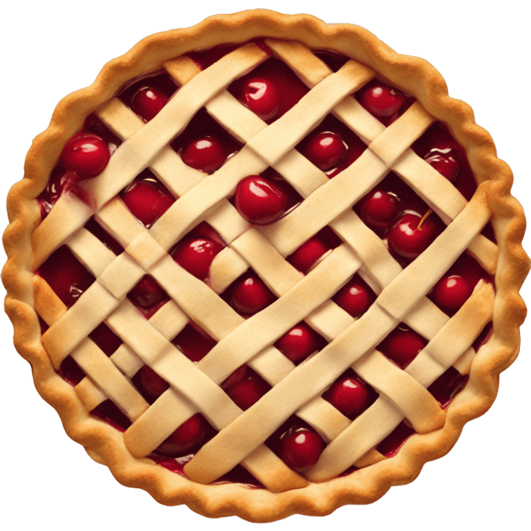 Cherry pie emoji