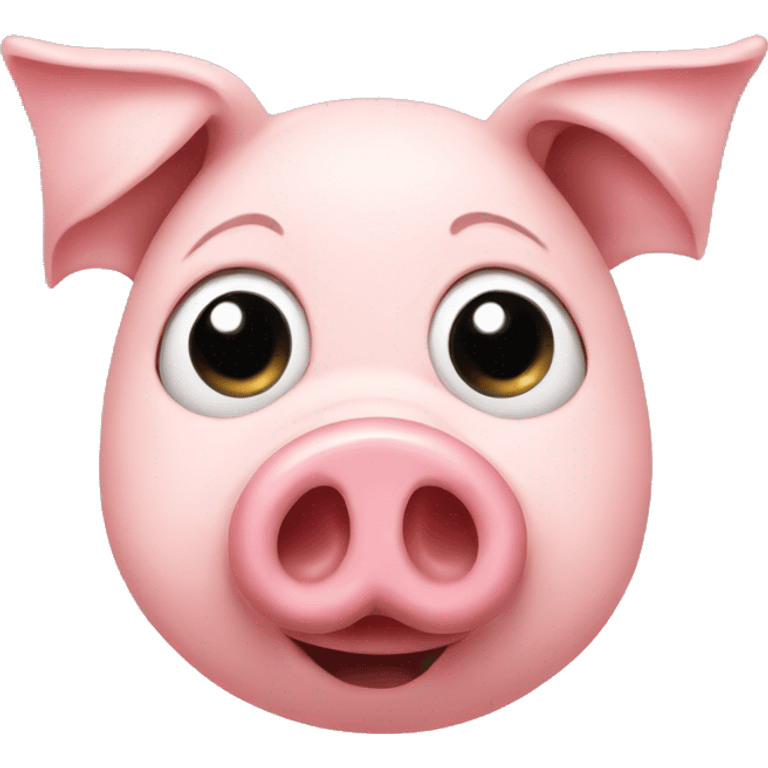 Pig nose pinky emoji